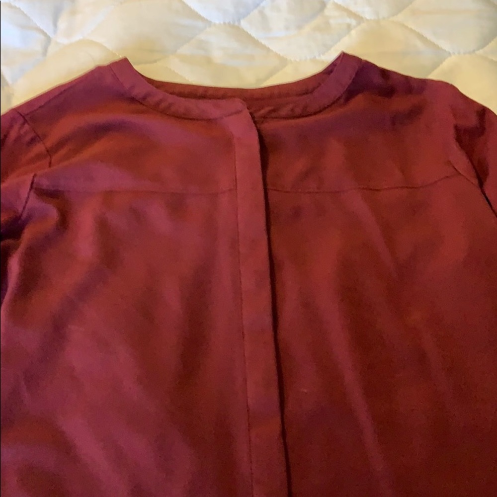 Burgundy blouse
